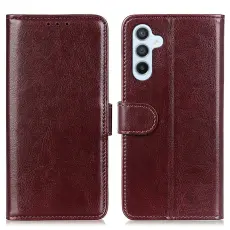 Samsung Galaxy A16 Fodral Crazy Horse L&auml;der Brun