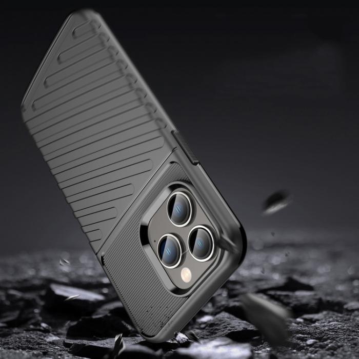 Bild 3, iPhone 14 Pro Skal Twill Textur TPU Svart