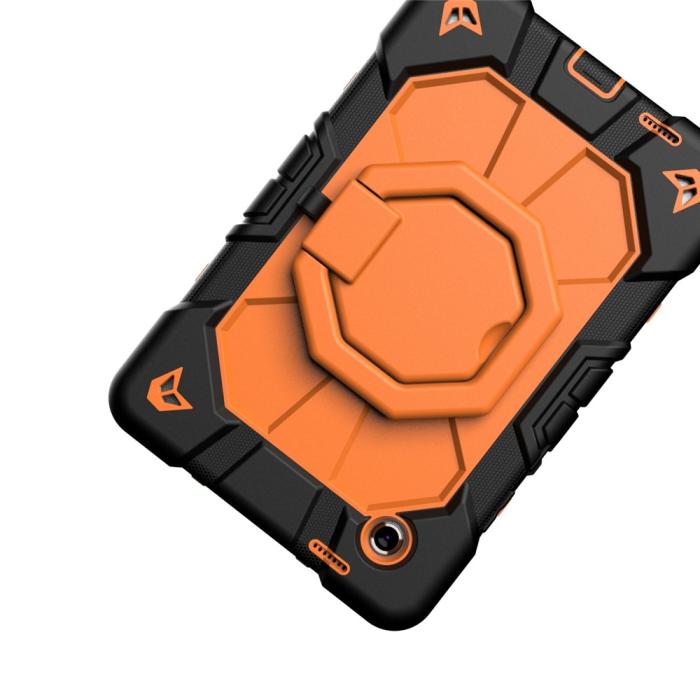 Bild 6, Galaxy Tab A11 Skal Kickstand Shockproof Svart / Orange