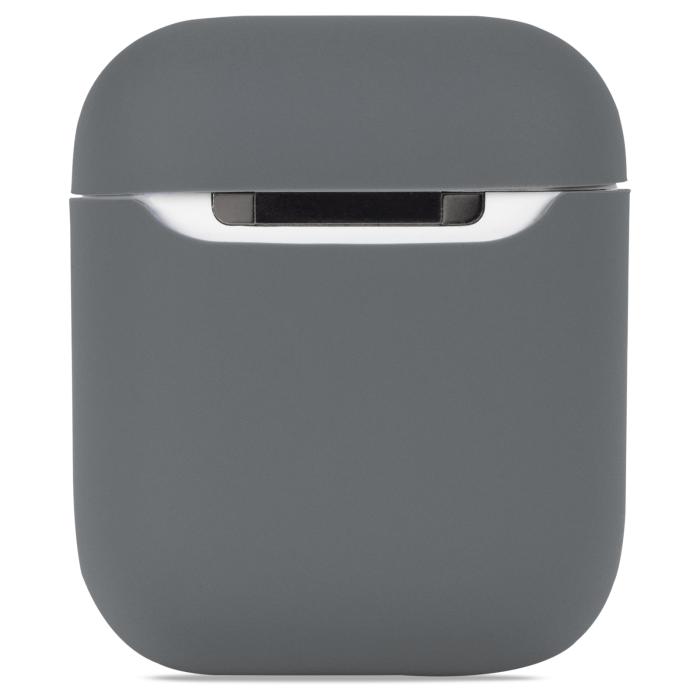 Bild 2, holdit AirPods 1/2 Skal Silikon Space Gray