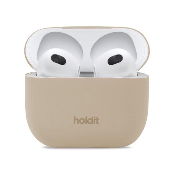 Bild 1, holdit AirPods 3 Skal Silikon Latte Beige