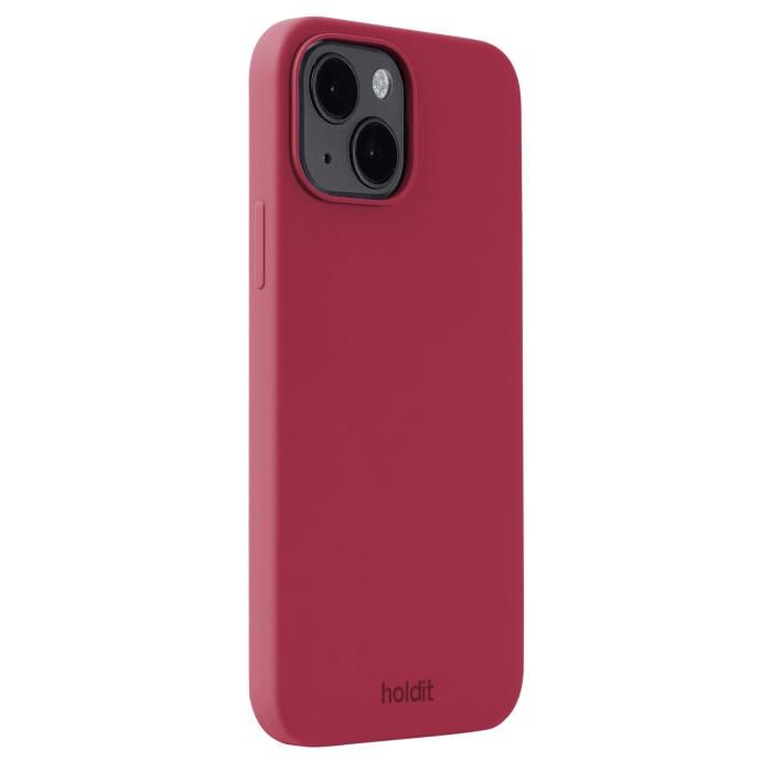 Bild 2, holdit iPhone 15 Mobilskal Silikon Red Velvet