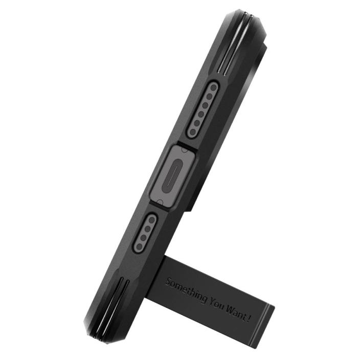 Bild 6, Spigen iPhone 15 Pro Skal MagSafe Mag Tough Armor Svart