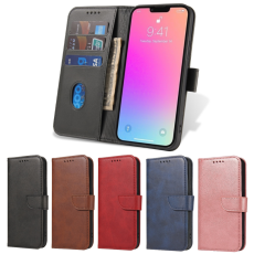 iPhone 13 Pro Max Plånboksfodral Läder Blå