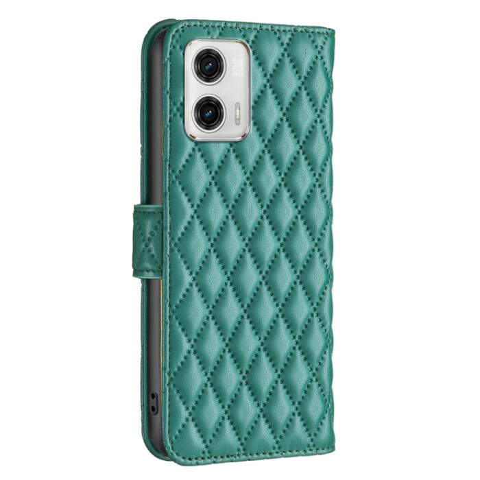 Bild 3, Motorola Moto G73 5G Fodral Diamond Läder Grön