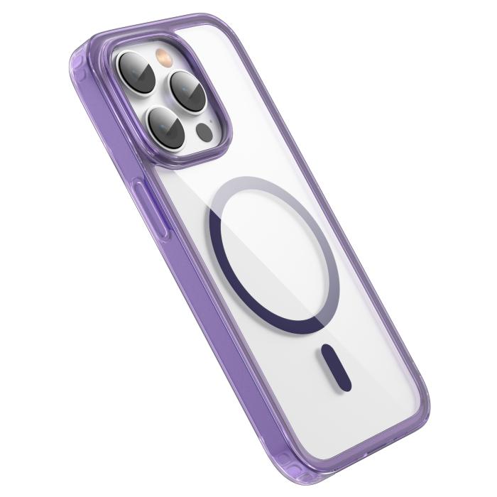 Bild 3, ColorPop iPhone 14 Pro Max Skal CH MagSafe Transparent/Lila