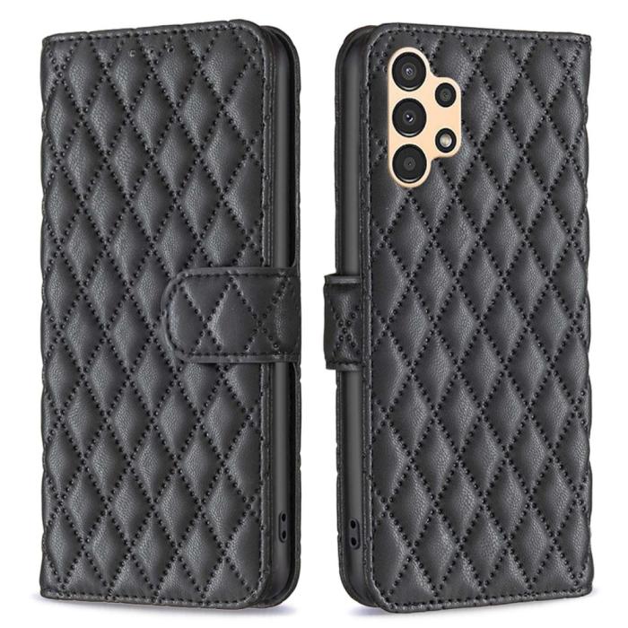 Bild 1, Samsung Galaxy A04s / A13 4G/5G Fodral Diamond Läder Svart