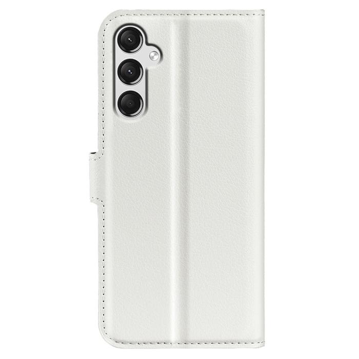 Bild 6, Samsung Galaxy A25 5G Fodral Litchi Läder Vit