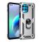Motorola Moto G100 Skal Hybrid Ring Skal Silver