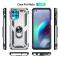 Motorola Moto G100 Skal Hybrid Ring Skal Silver