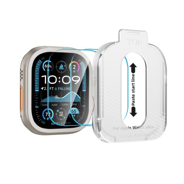 Bild 5, Tech-Protect Apple Watch Ultra 49 mm 2-PACK Skärmskydd EasySet+