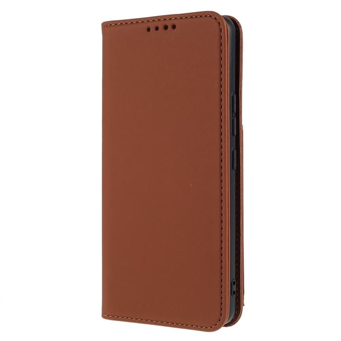 Bild 2, Samsung Galaxy A53 5G Fodral Skin Touch Med Kortfack Brun