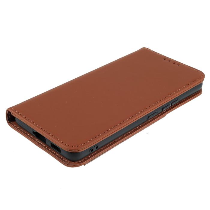 Bild 4, Samsung Galaxy A53 5G Fodral Skin Touch Med Kortfack Brun