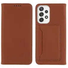 Samsung Galaxy A53 5G Fodral Skin Touch Med Kortfack Brun