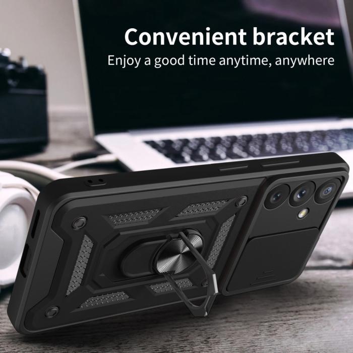 Bild 2, Samsung Galaxy A54 5G Skal CamShield Ring Hybrid Guld