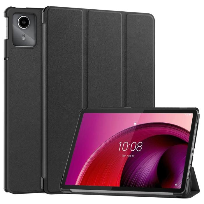 Bild 1, Lenovo Tab M11 Fodral Tri-Fold Läder Svart