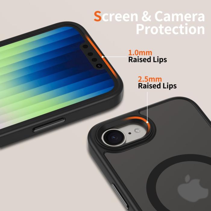 Bild 3, Tech-Protect iPhone 17e / 16e Skal MagSafe MagMat Matt Svart