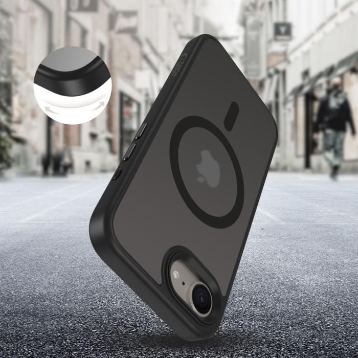 Bild 4, Tech-Protect iPhone 17e / 16e Skal MagSafe MagMat Matt Svart