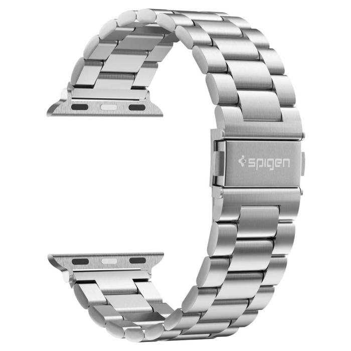 Bild 2, Spigen Apple Watch 42/44/45/46/49mm Armband Modern Fit Silver