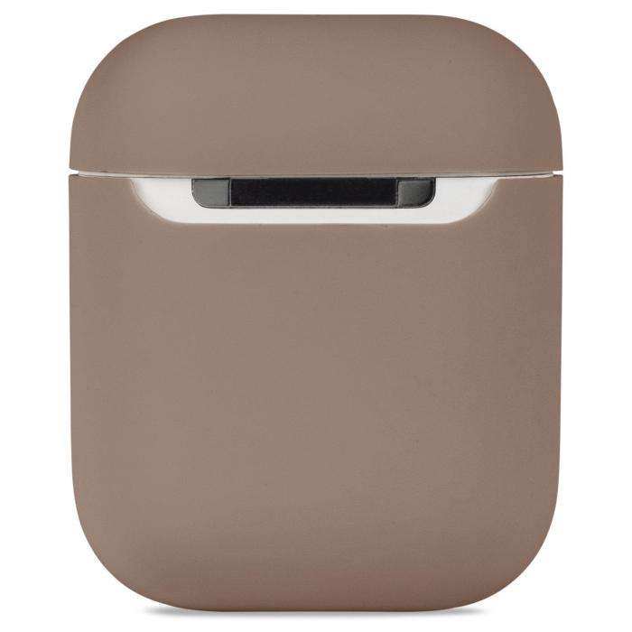 Bild 2, holdit AirPods Nygård Skal Silikon Mocha Brown