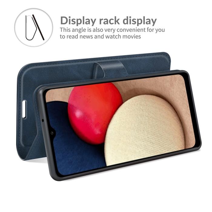 Bild 3, Samsung Galaxy A03s Fodral Läder Blå