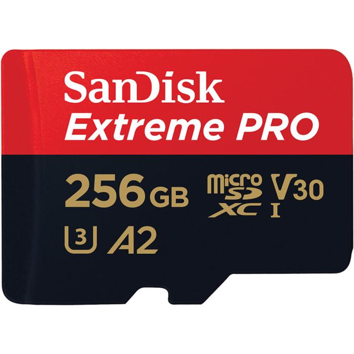 Bild 1, SanDisk MicroSDXC Extreme Pro 256 GB 200MB/s Inkl. Adapter