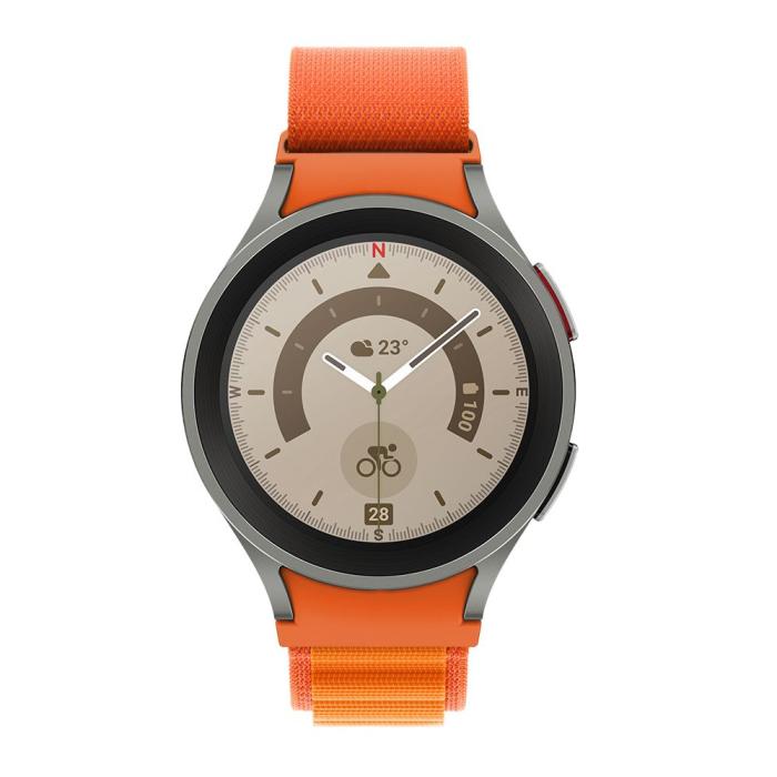 Bild 3, Tech-Protect Galaxy Watch 4/5/5 Pro/6/7/FE Armband Nylon Pro Orange