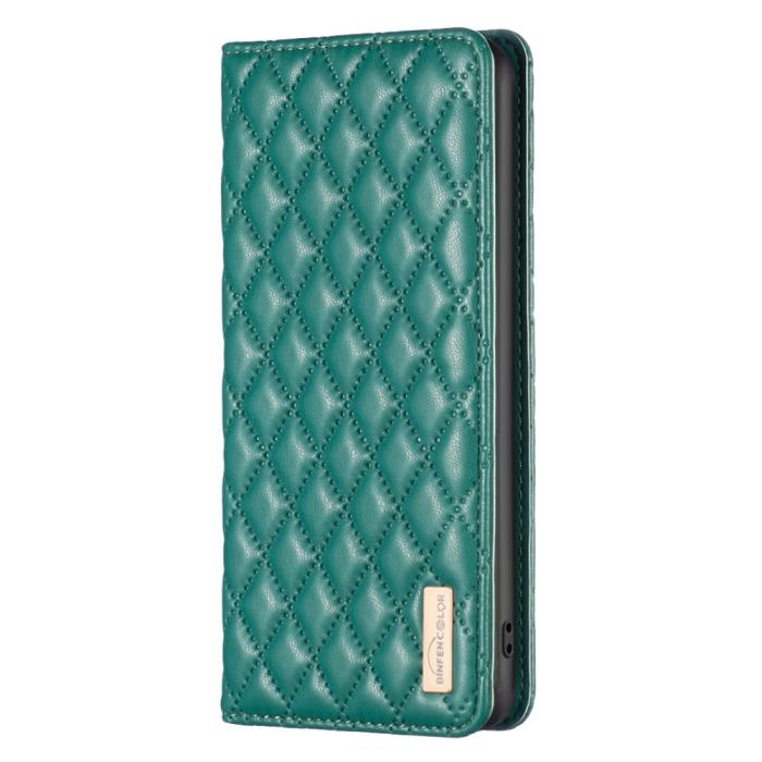 Bild 6, BINFEN Galaxy S25 Ultra Fodral Flip Diamond Läder Grön