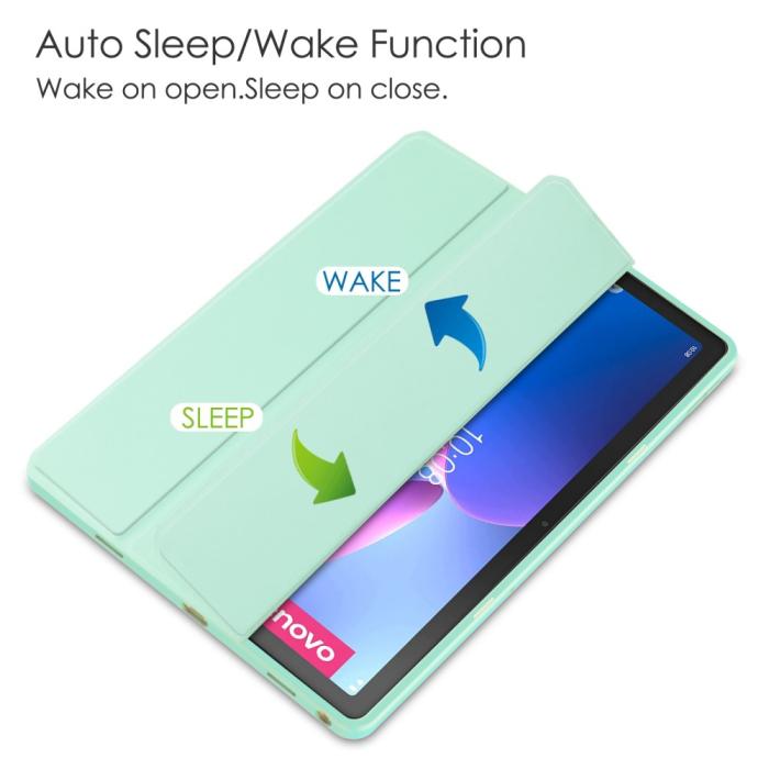Bild 4, Lenovo Tab M10 Plus Gen 3 Fodral Tri-Fold Hybrid Grön