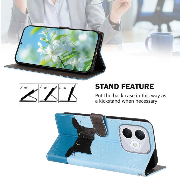 Bild 2, Honor 400 Lite Fodral Med Tryck Katt