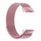 Fitbit Charge 6 / 5 Metall Armband Milanese Loop Rosa