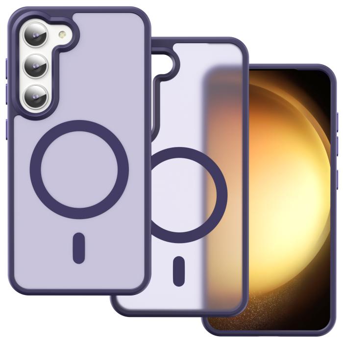Bild 2, ColorPop Samsung Galaxy S23 Skal CH MagSafe Matt Lila