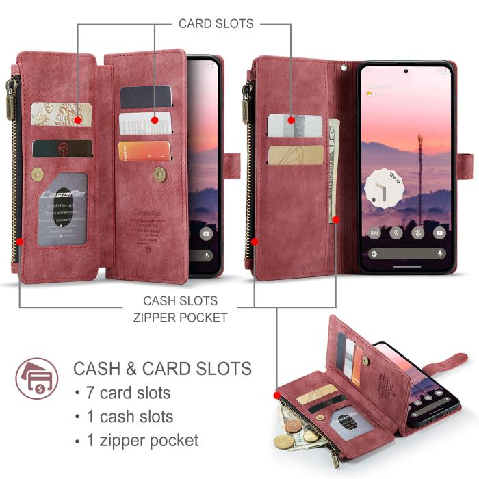 Bild 3, CASEME Google Pixel 10/10 Pro / 9/9 Pro Fodral Multifunktionell