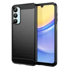 Samsung Galaxy A16 Skal Borstad St&aring;l Svart