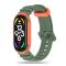 Tech-Protect Xiaomi Mi Smart Band 5/6/7 Armband Hybrid Grön/Orange