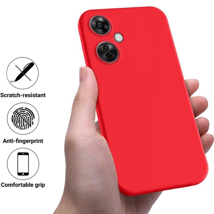 Bild 2, OnePlus Nord CE 3 Lite 5G Skal Liquid Silikon Röd