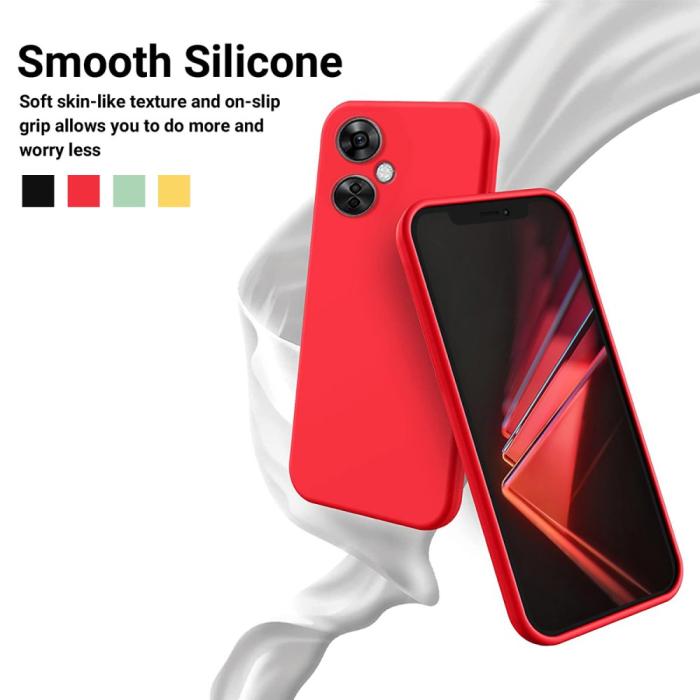 Bild 3, OnePlus Nord CE 3 Lite 5G Skal Liquid Silikon Röd