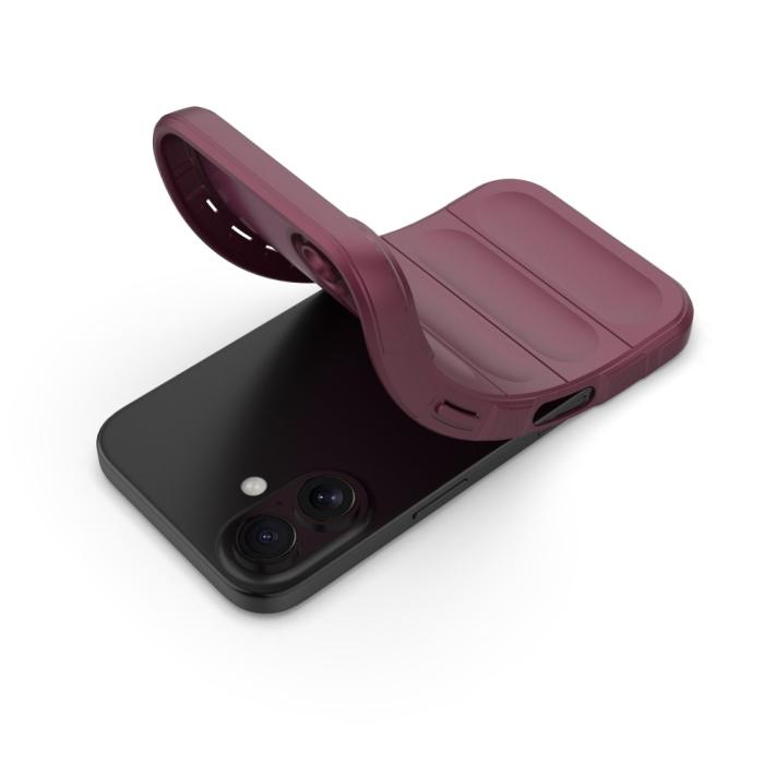 Bild 5, iPhone 16 Skal Magic Shield Vinröd
