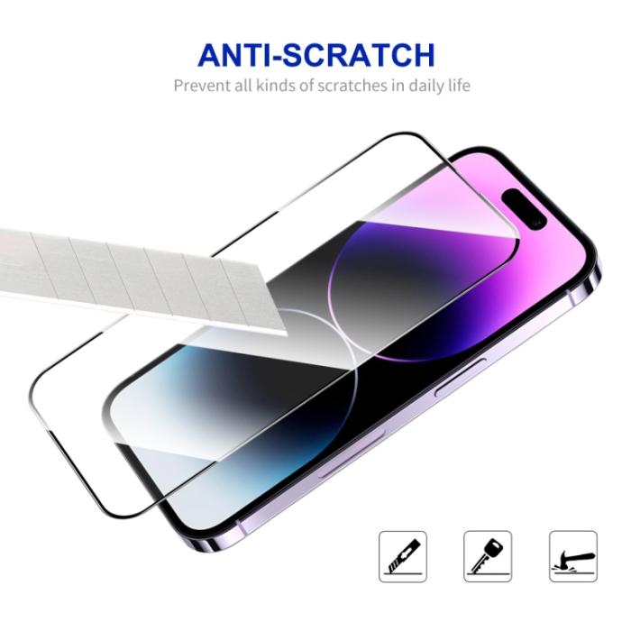Bild 3, ENKAY iPhone 15 Pro Max Skärmskydd Heltäckande