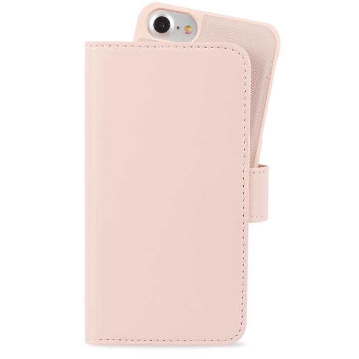 Bild 1, holdit iPhone 6/6S/7/8/SE 2020/2022 Flerfack 2in1 Magnet Fodral/Skal Blush Pink