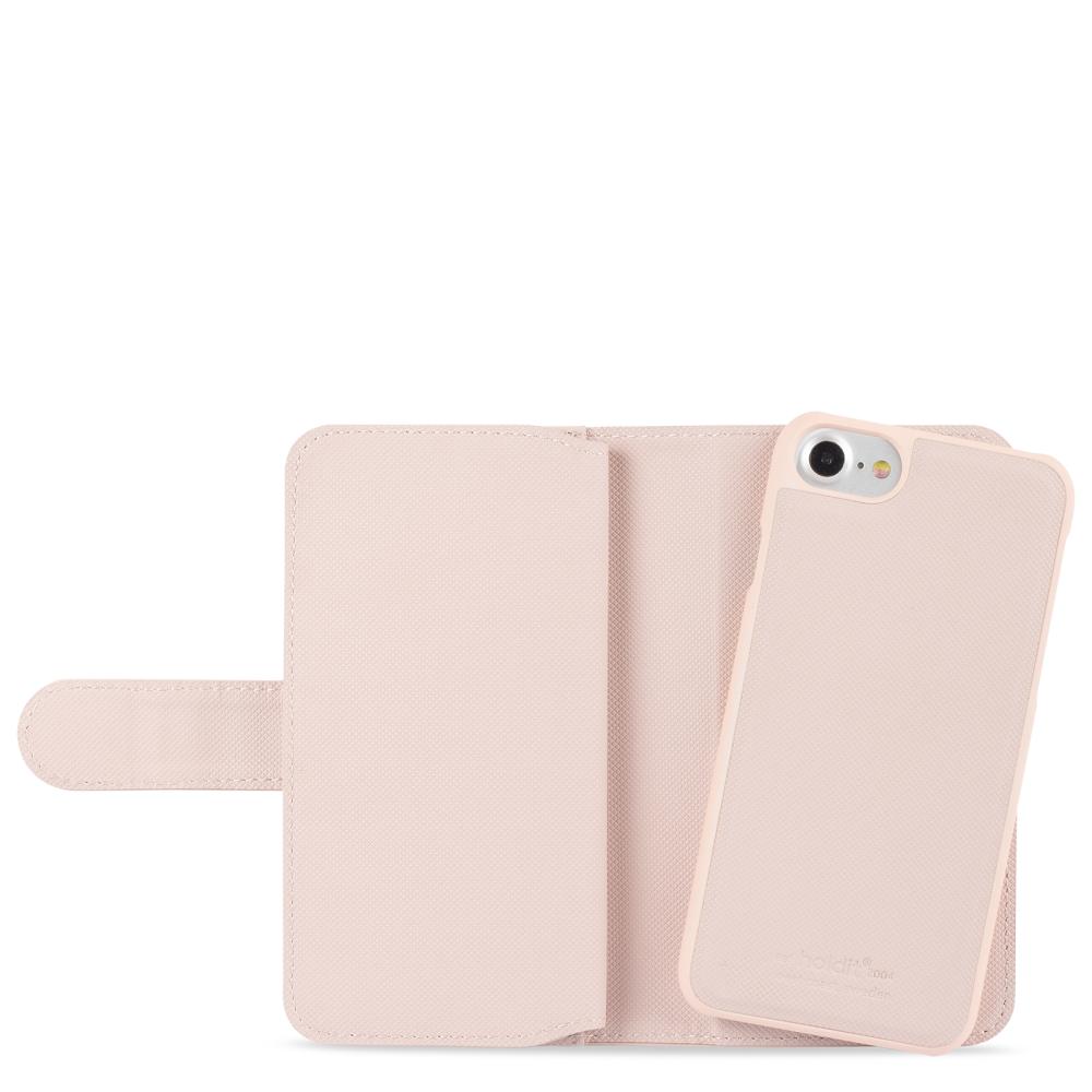 holdit iPhone 6/6S/7/8/SE 2020/2022 Flerfack 2in1 Magnet Fodral/Skal Blush Pink