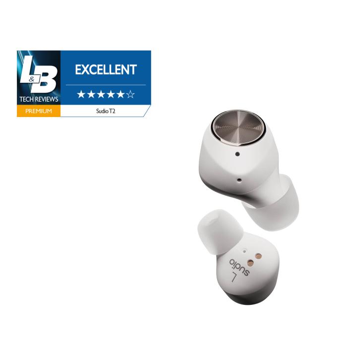 Bild 1, Sudio T2 True Wireless In-Ear Hörlurar Vit