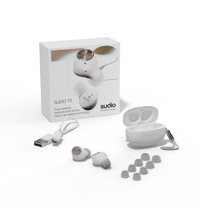 Bild 10, Sudio T2 True Wireless In-Ear Hörlurar Vit