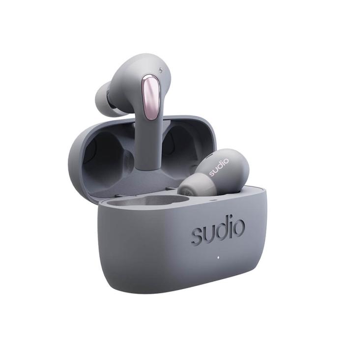 Bild 3, Sudio Hörlur In-Ear E2 True Wireless ANC Skiffergrå