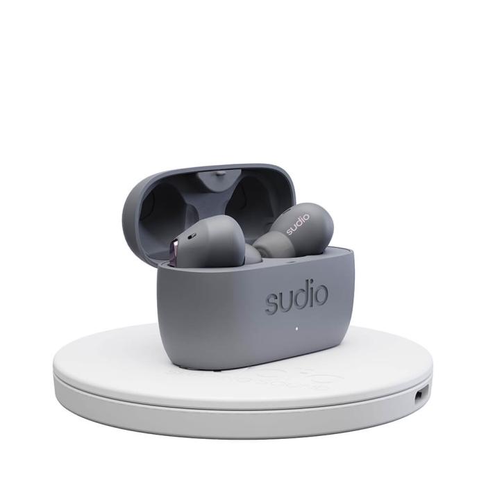 Bild 4, Sudio Hörlur In-Ear E2 True Wireless ANC Skiffergrå