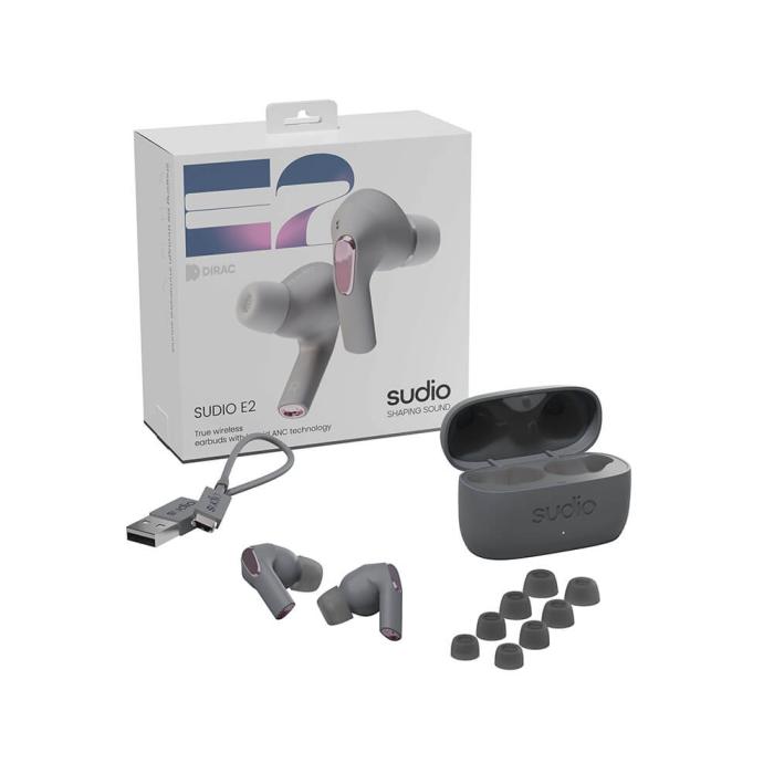 Bild 7, Sudio Hörlur In-Ear E2 True Wireless ANC Skiffergrå