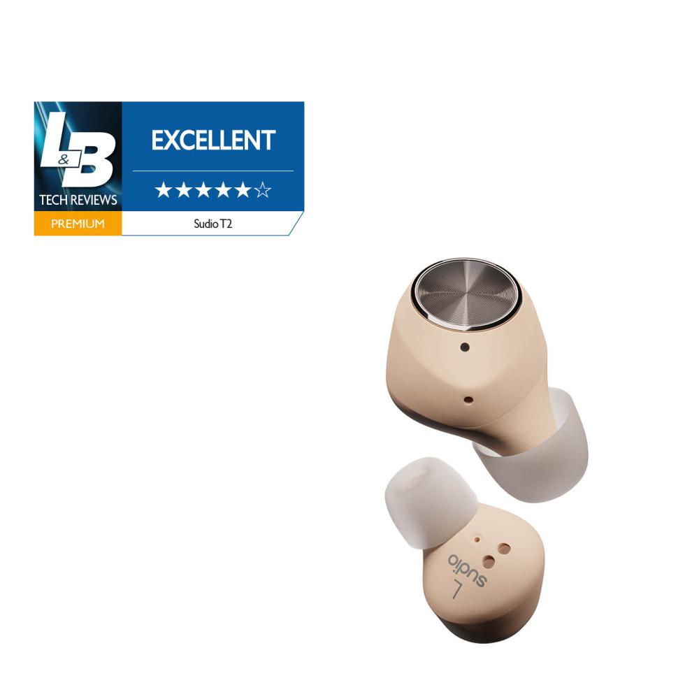 Sudio T2 True Wireless In-Ear Hörlurar Sand