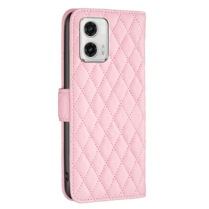 Bild 3, Motorola Moto G73 5G Fodral Diamond Läder Rosa
