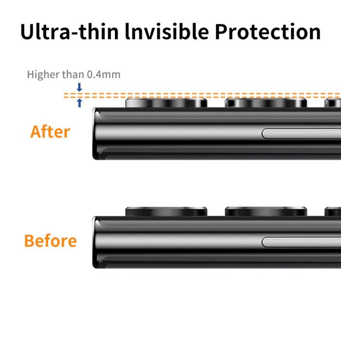 Bild 5, ENKAY Samsung Galaxy S23 Ultra Linsskydd Härdat Glas Svart