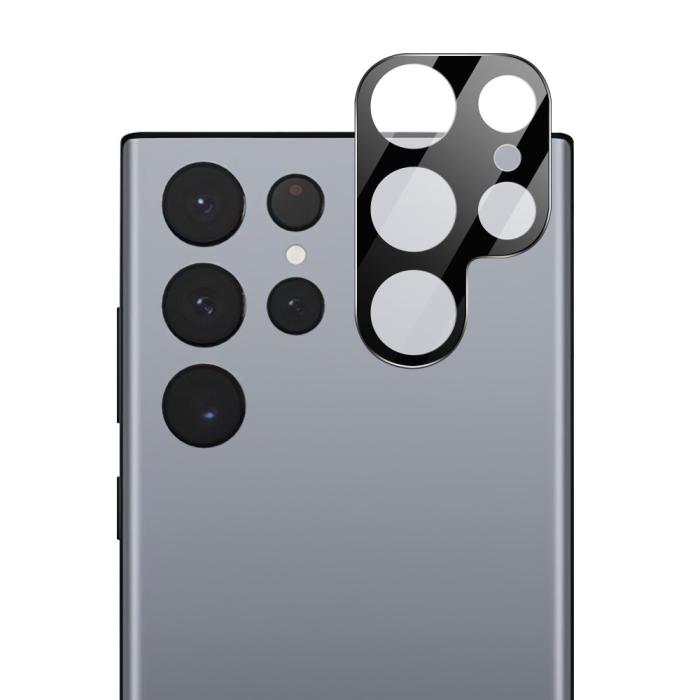 Bild 1, Samsung Galaxy S23 Ultra Linsskydd Härdat Glas Svart